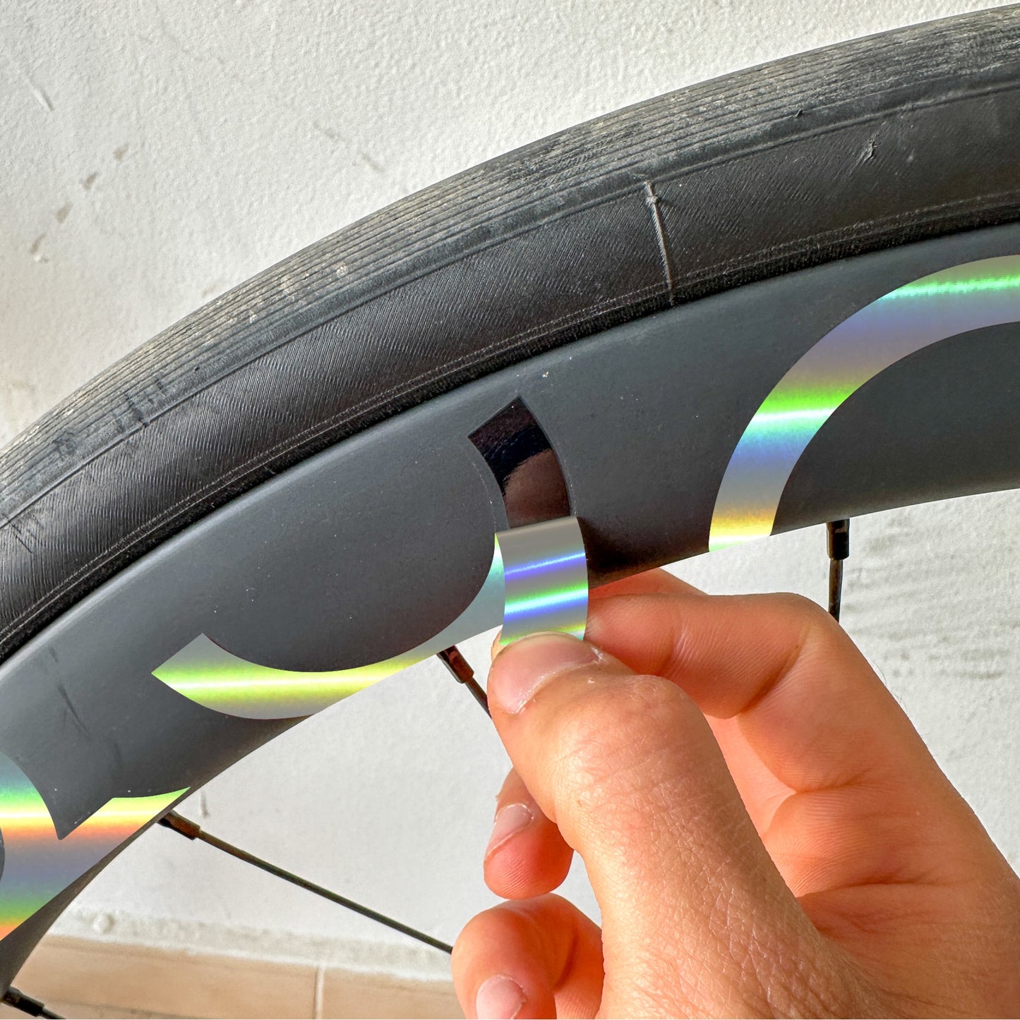OQUO RP45TEAM - SILBER IRISIEREND HOLOGRAFISCH