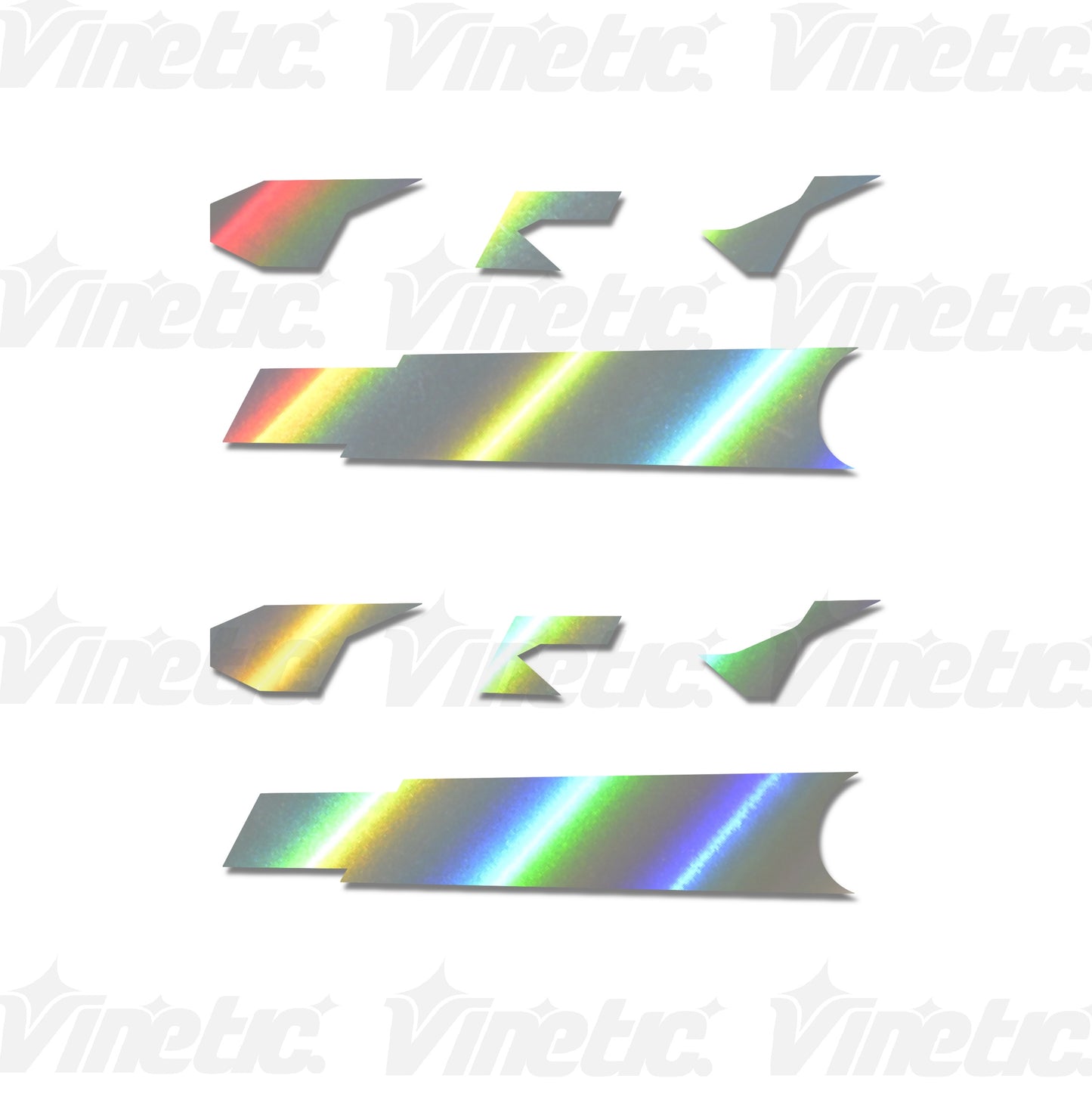 RC SPARK BACK - IRIDESCENT HOLOGRAPHIC SILVER