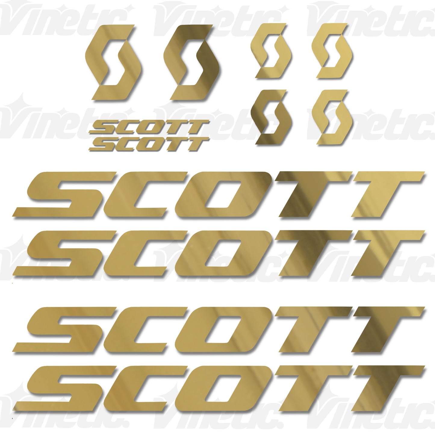 SCOTT - WHITE GOLD MIRROR