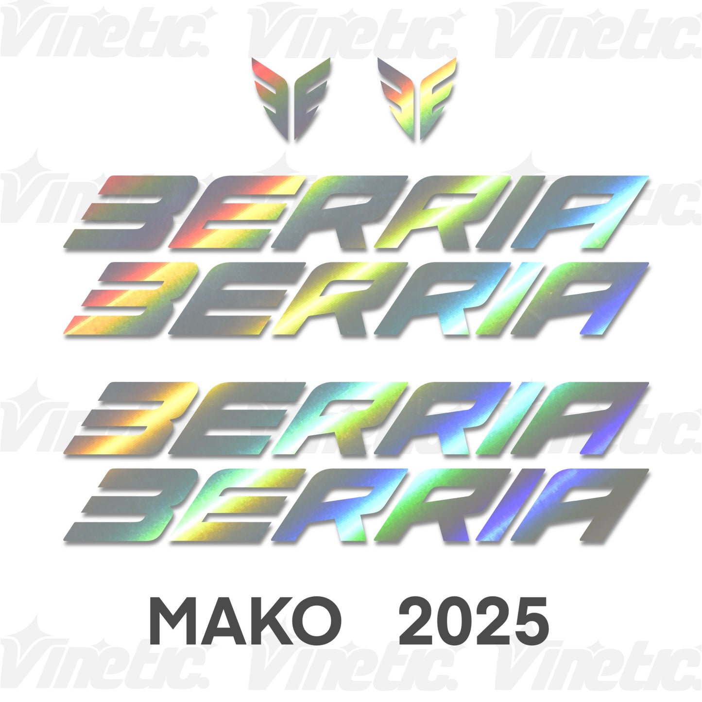 BERRIA MAKO 2025 - IRIDESCENT HOLOGRAPHIC SILVER