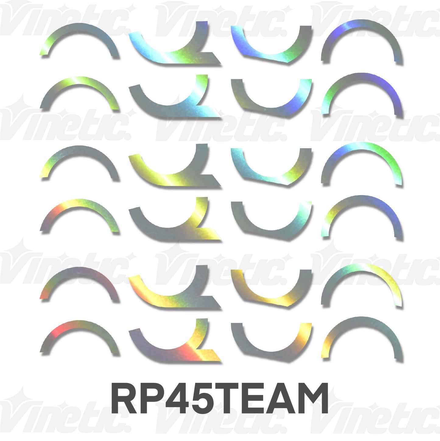 OQUO RP45TEAM - SILBER IRISIEREND HOLOGRAFISCH
